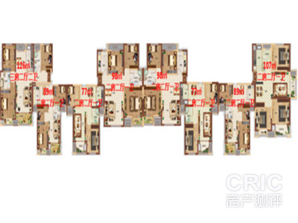 2#楼 楼层平面图