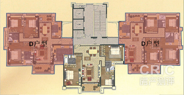 四房楼层平面图
