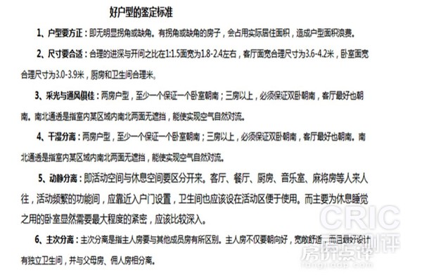 好户型的选择标准