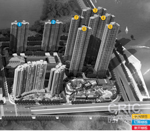 项目楼栋销售情况图