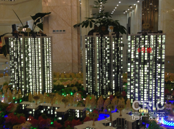 所售楼栋沙盘位置图