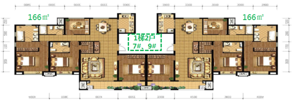 洋房楼层平面图3