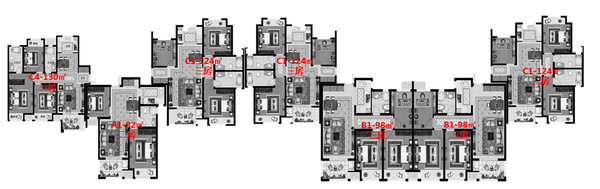 2号楼户型分布图