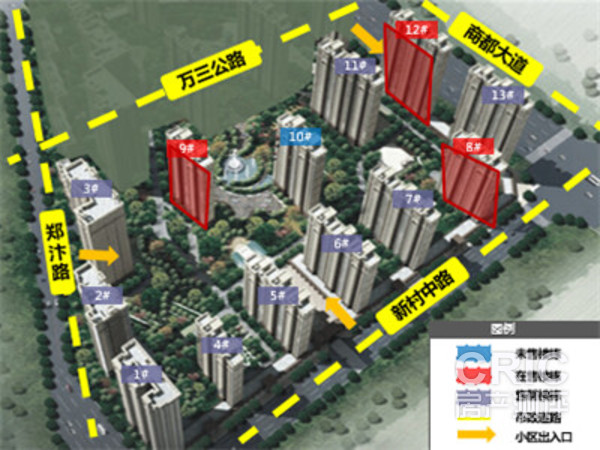 在售楼栋分布图