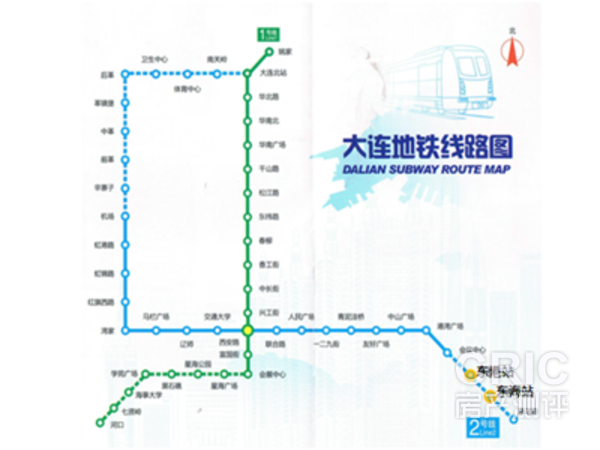 大连地铁路线图