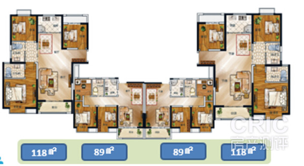 6、7#标准层楼层平面图