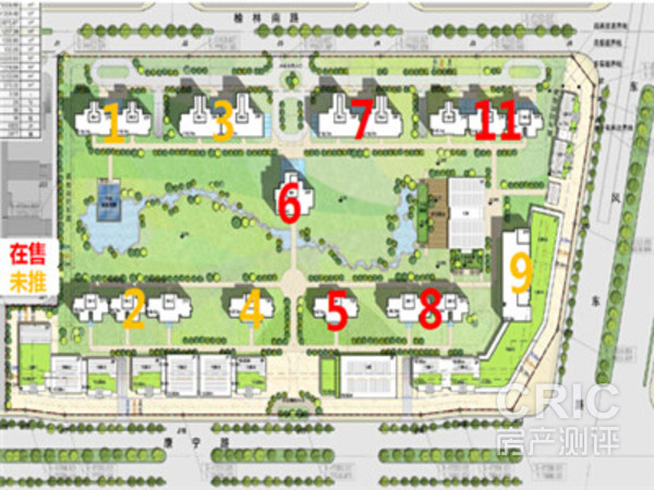 建业天筑在售楼栋分布图