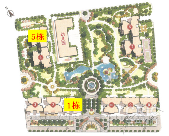项目在售楼栋分布