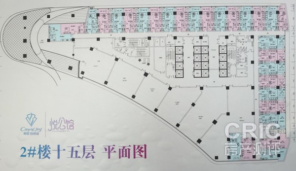 2#楼整层平面图