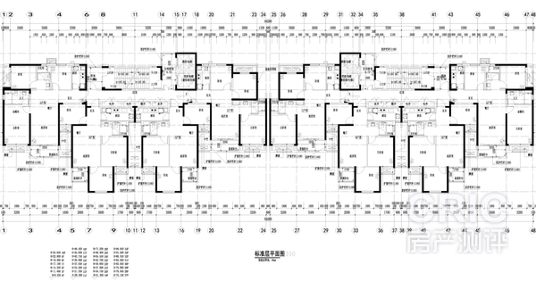 4#楼标准层平面图