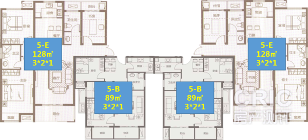 N6地块5号楼楼层平面图
