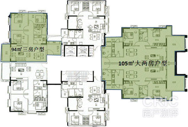 户型所在楼层平面图