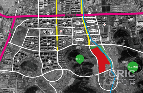 中央公园东区位置示意