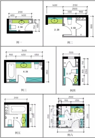 卫生间储藏位置图