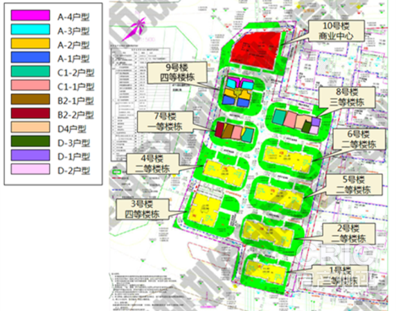 户型分布及楼栋价值等级图