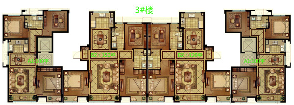 3#楼，14层，两梯两户，两个单元