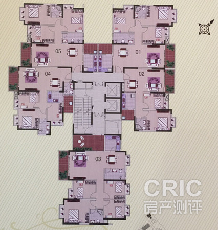 26栋标准层平面图