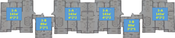 N3地块3号楼楼层平面图