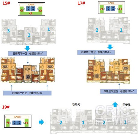 洋房的楼栋组合
