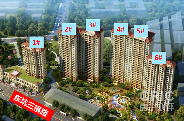 项目楼栋平面分布