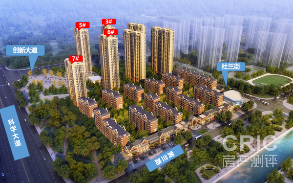 3#、5#、6#、7#楼栋分布图