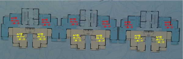1号楼户型分布图