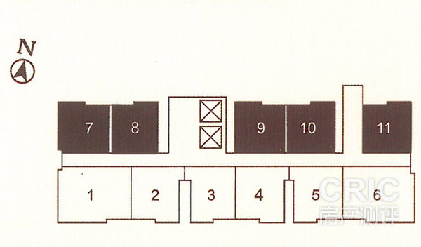 项目为2梯11户设计
