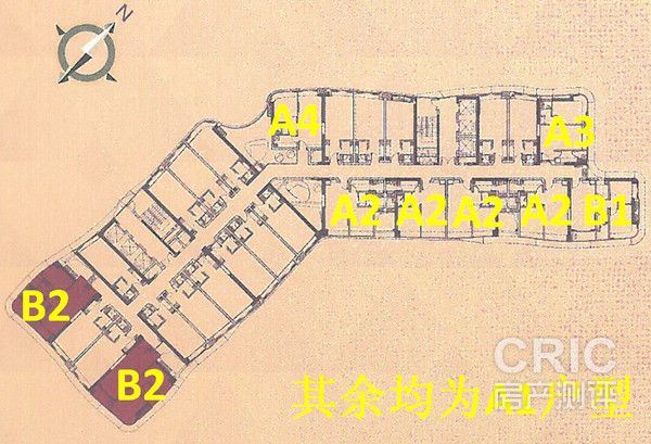 户型平面分布图