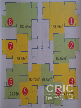 住宅楼楼层平面图