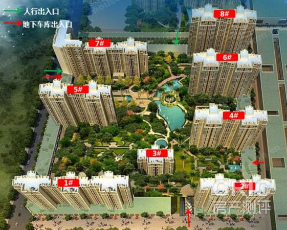 一期住宅楼栋分布图