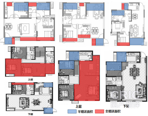 全户型赠送示意图