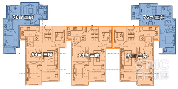 12号楼楼层平面示意图
